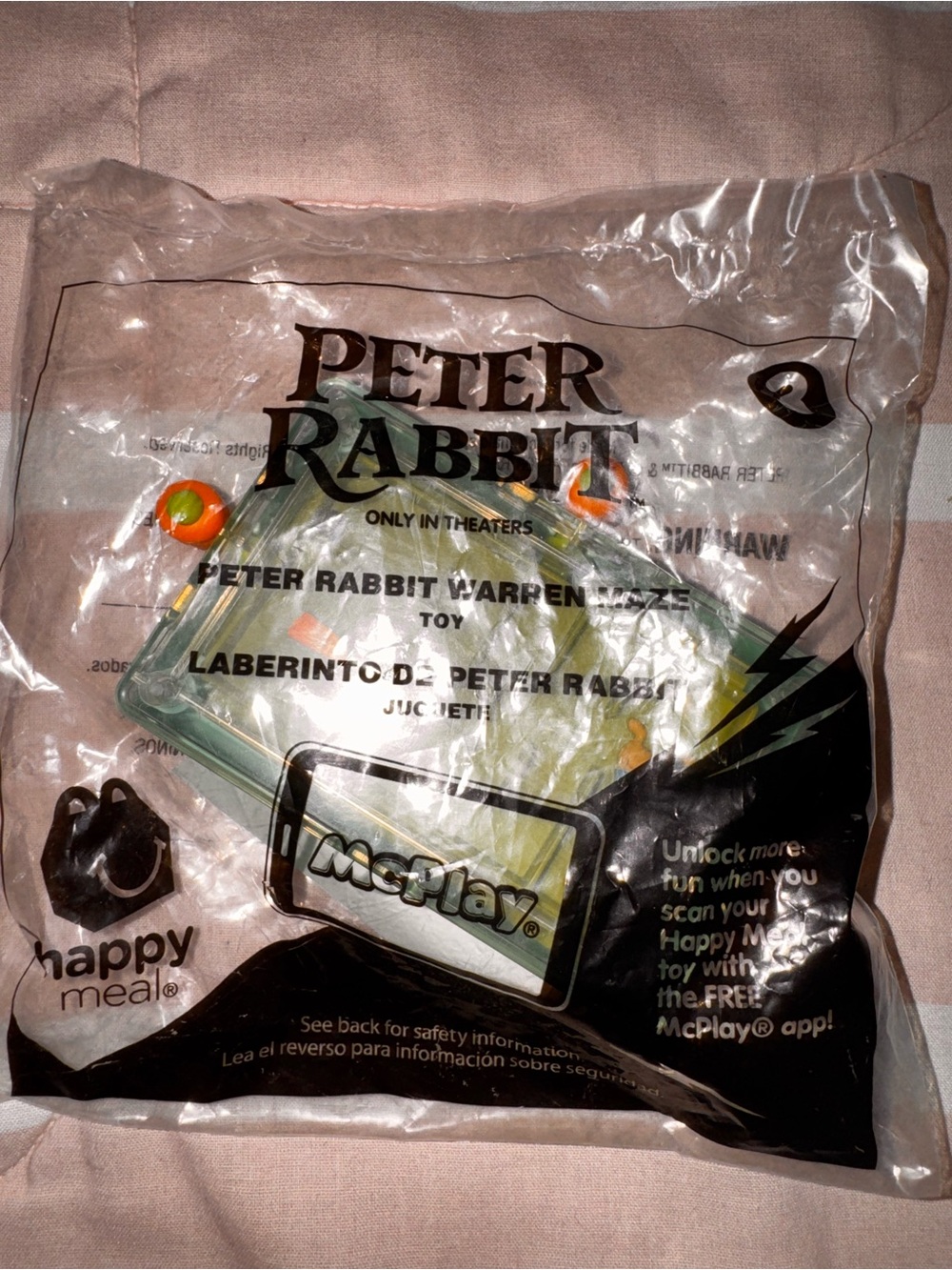 Peter Rabbit McDonald’s happy meal toy